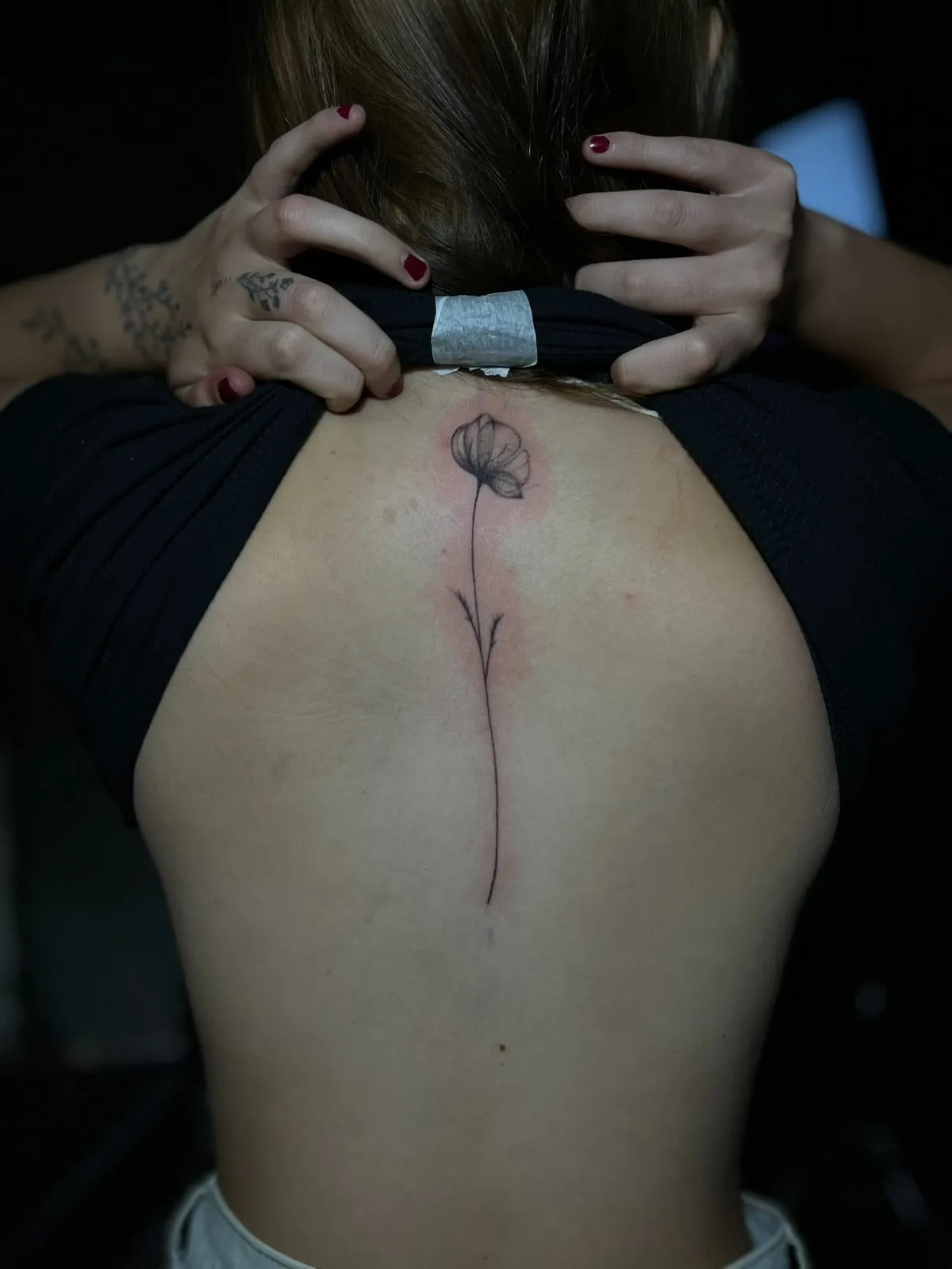 Fine line - Flor minimalista